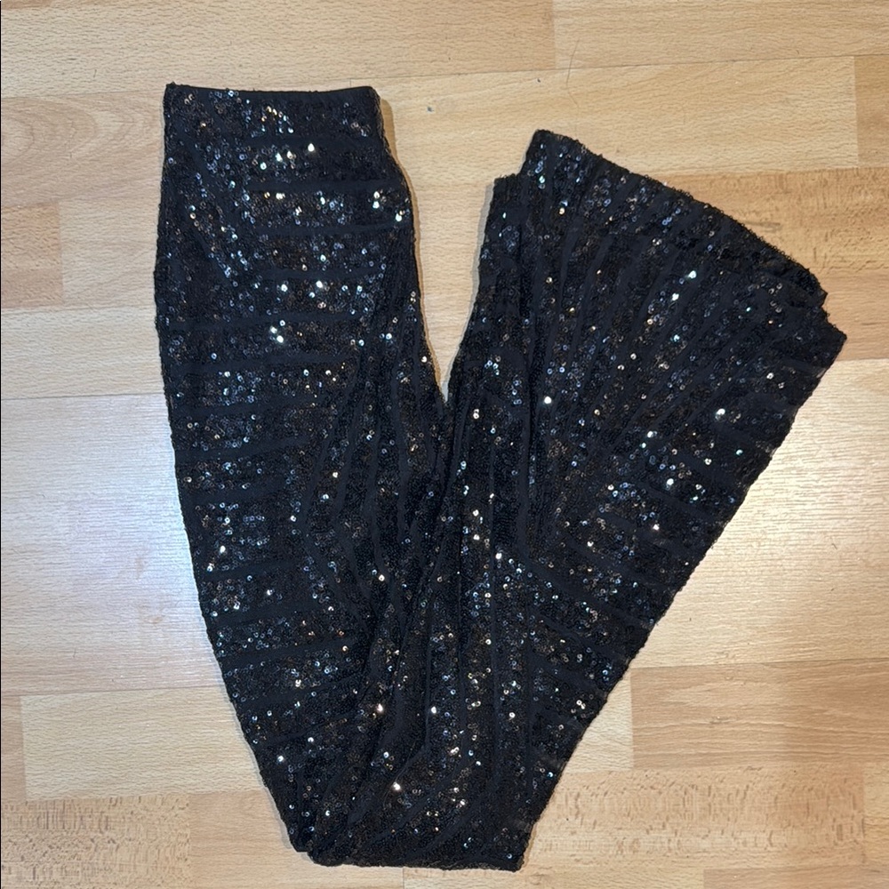 Black Sequin Pants